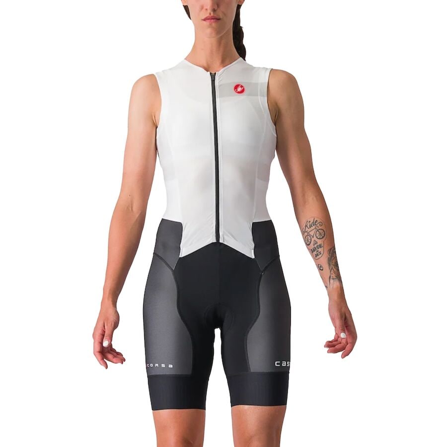 ■商品詳細■ブランドCastelliカステリ■商品名Free Sanremo Sleeveless Tri Suit - Women'sフリー サンレモ スリーブレス トライ スーツ - ウィメンズ■商品状態新品未使用・並行輸入品■色White/Black■素材【表生地】Velocity Rev2、【裏生地】Velocityメッシュ■フィットぴったりフィット.■スタイルノースリーブ■ポケット2ヒップ■シャモアキストライ■UPF 評価16■表示重量201.85g■アクティビティトライアスロン■保証書1年■備考(取寄) カステリ レディース フリー サンレモ スリーブレス トライ スーツ - ウィメンズ Castelli women Free Sanremo Sleeveless Tri Suit - Women's White/BlackCastelli スポーツ・アウトドア >> 自転車・サイクリング >> ウェア >> レディースウェア >> サイクリングジャージbc-CSTZ7L5