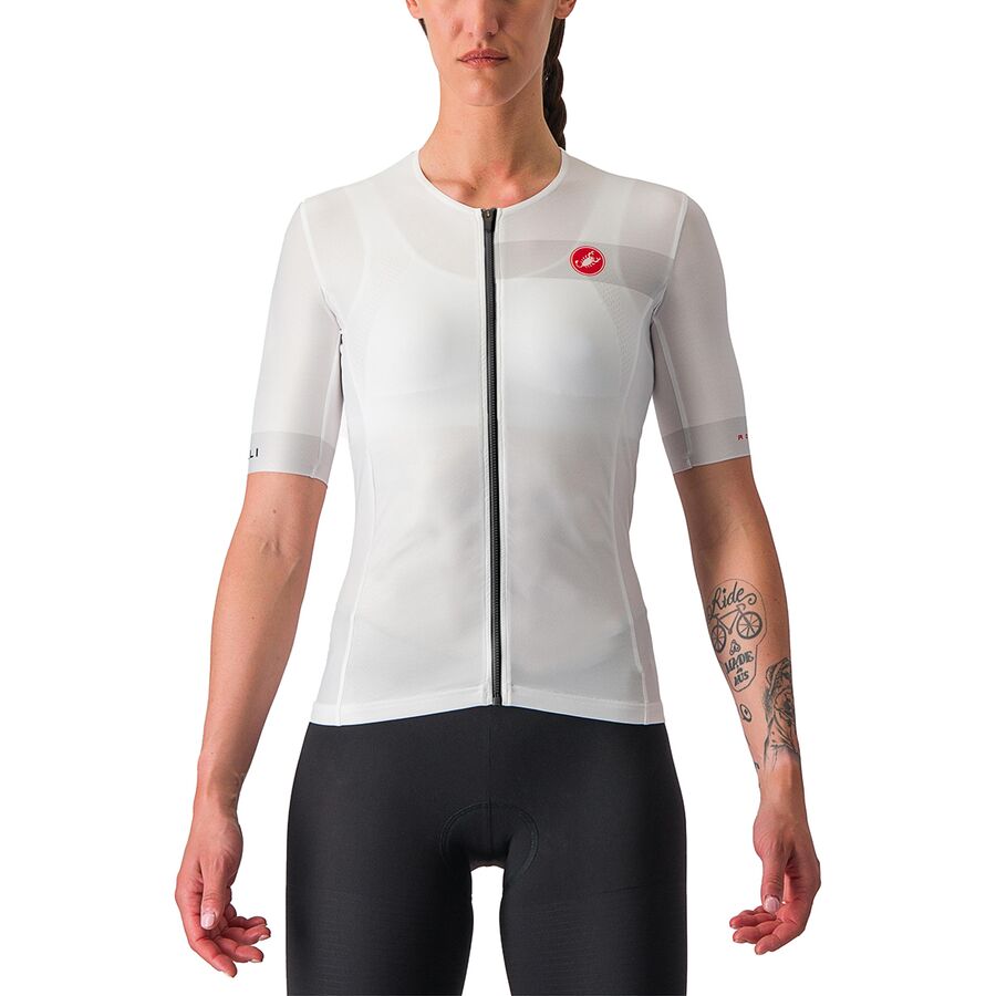 取寄 カステリ レディース フリー スピード 2 レース トップ - ウィメンズ Castelli women Free Speed 2 Race Top - Women s White/Black2