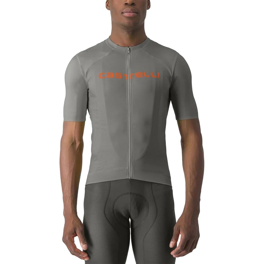 (取寄) カステリ メンズ プロローグ ライト ジャージ - メンズ Castelli men Prologo Lite Jersey - Men's Gunmetal Gray/Brilliant Orangeのサムネイル