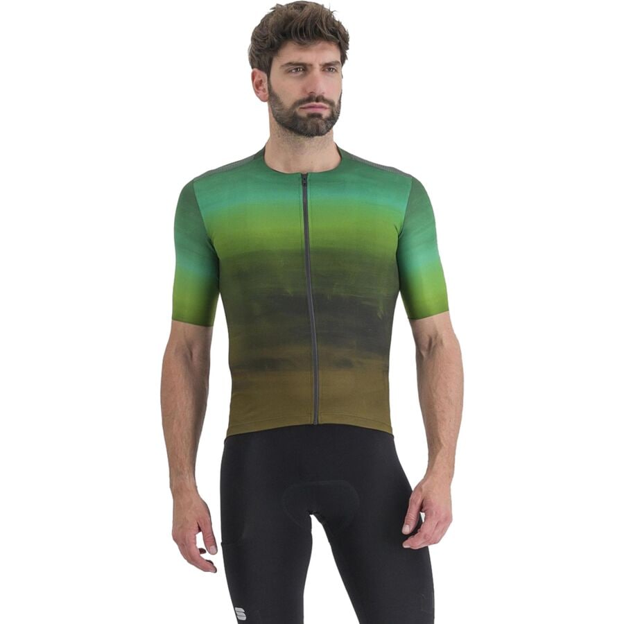 () ݡĥե  ե ѡ 㡼 -  Sportful men Flow Supergiara Jersey - Men's Leather Jade Cream