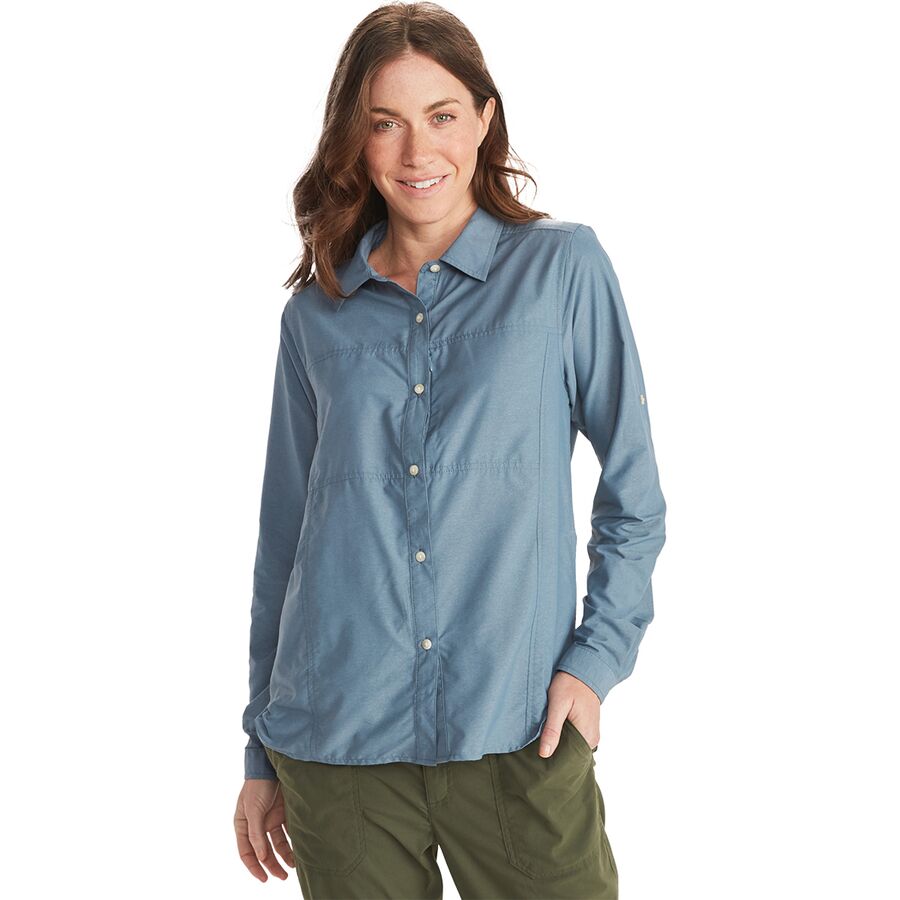 (取寄) エクスオフィシオ レディース ライトスケープ シャツ - ウィメンズ ExOfficio women Lightscape Shirt - Women's Steel Blue