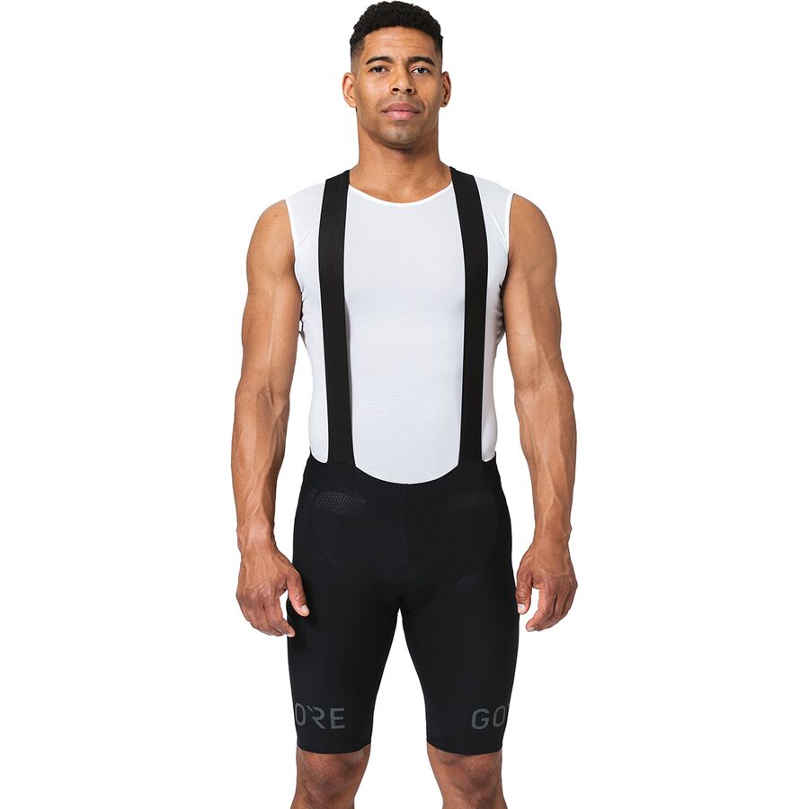 取寄 ゴアウェア メンズ C7 ロング ディスタンス ビブ ショート+ - メンズ GOREWEAR men C7 Long Distance Bib Short+ - Men s Black