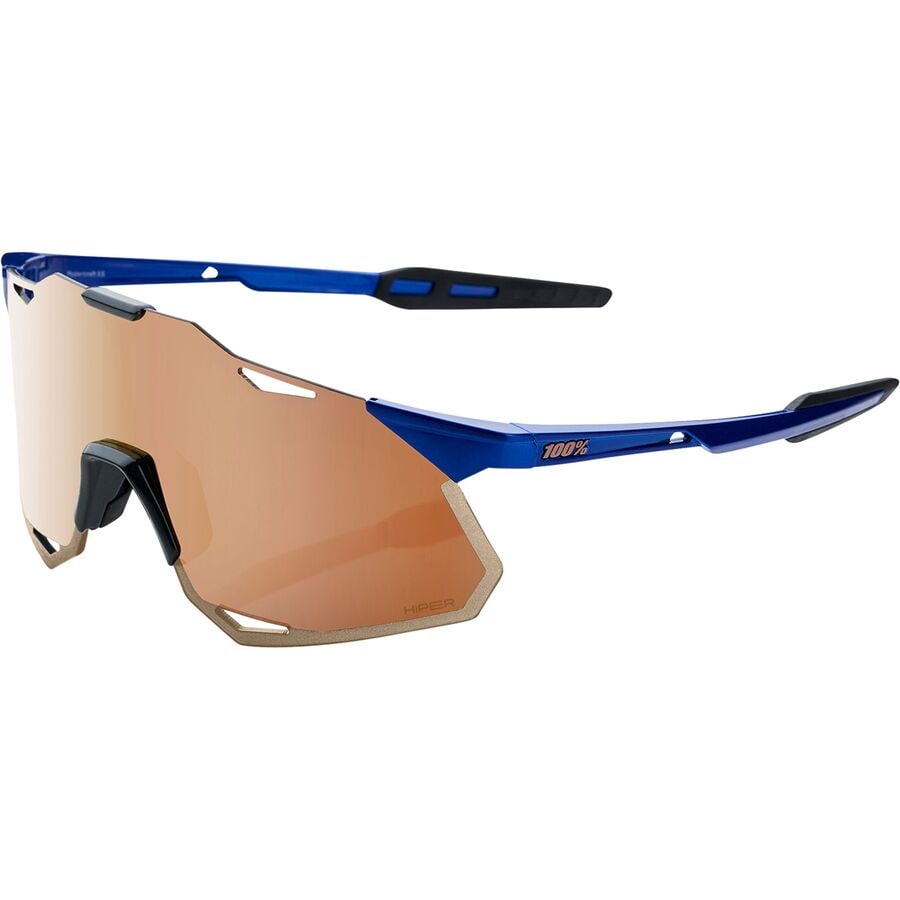 () 100% nCp[Ntg XS TOX 100% Hypercraft XS Sunglasses Gloss Cobalt Blue