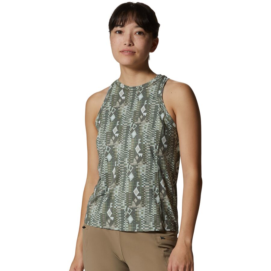 () }Een[hEFA fB[X N[^[ CN ^N gbv - EBY Mountain Hardwear women Crater Lake Tank Top - Women's Mantis Geo Print