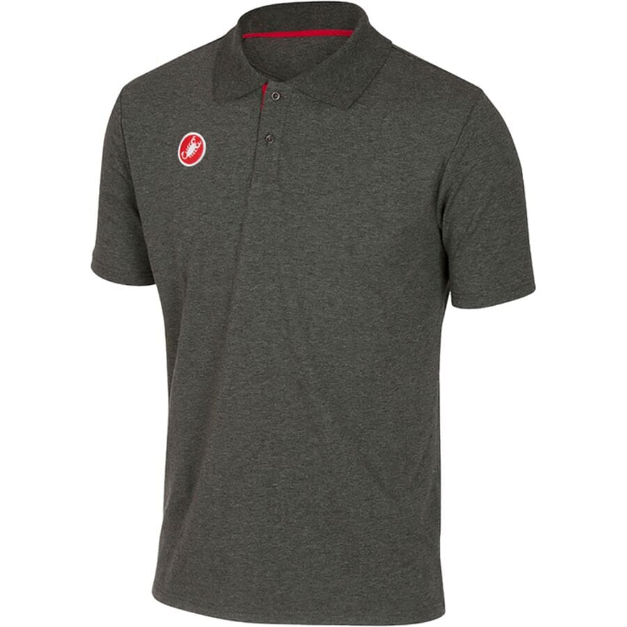 (取寄) カステリ メンズ レース デイ ポロ シャツ - メンズ Castelli men Race Day Polo Shirt - Men's Melange Gray