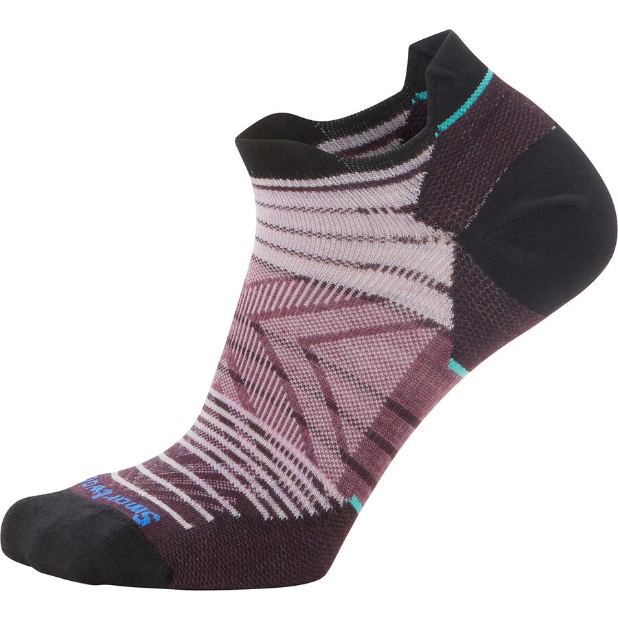 (取寄) スマートウール レディース ラン ゼロ クッション ストライプ ロウ アンクル ソック - ウィメンズ Smartwool women Run Zero Cushion Stripe Low Ankle Sock - Women's Purple Eclipse