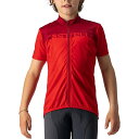 (取寄) カステリ キッズ ネオ プロローグ ジャージ - キッズ Castelli kids Neo Prologo Jersey - Kids' Red/Pro Red