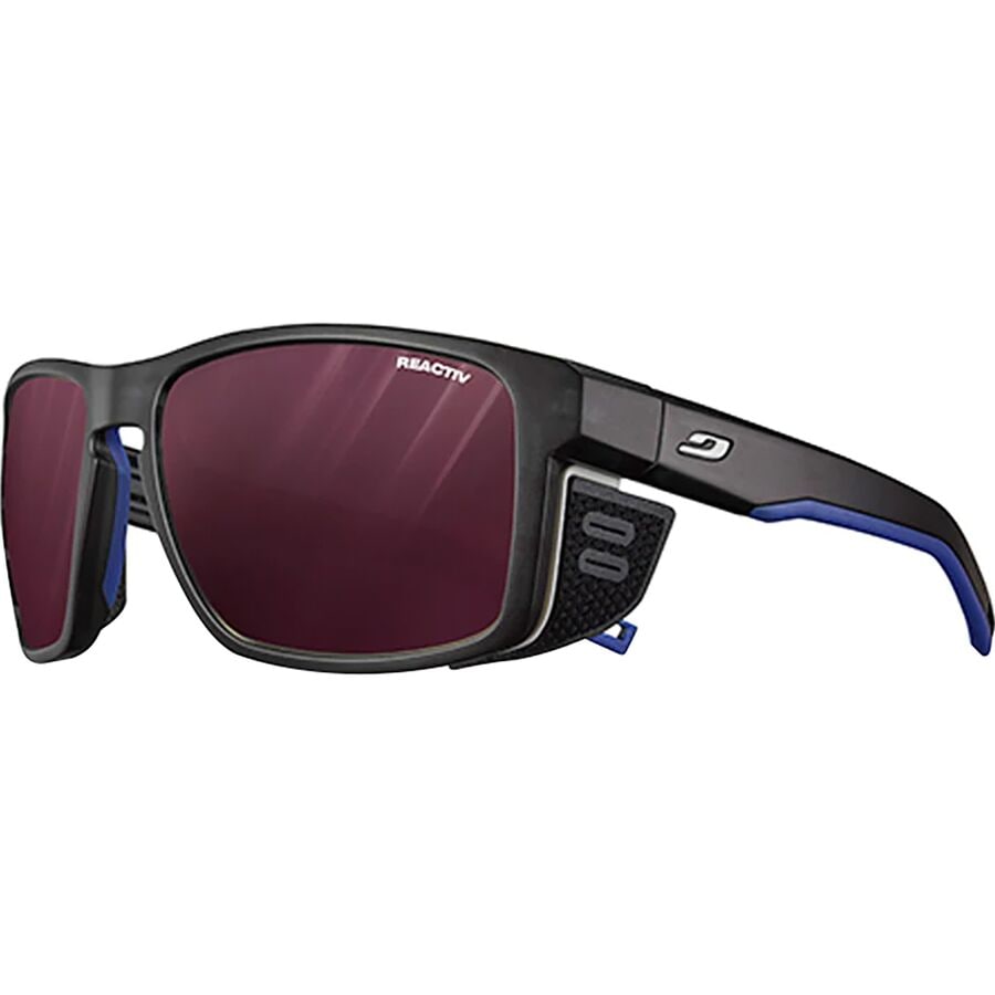 () W{ V[h |[CYh TOX Julbo Shield Polarized Sunglasses Translucent Black/Blue/White/REACTIV 0-4 High Contrast