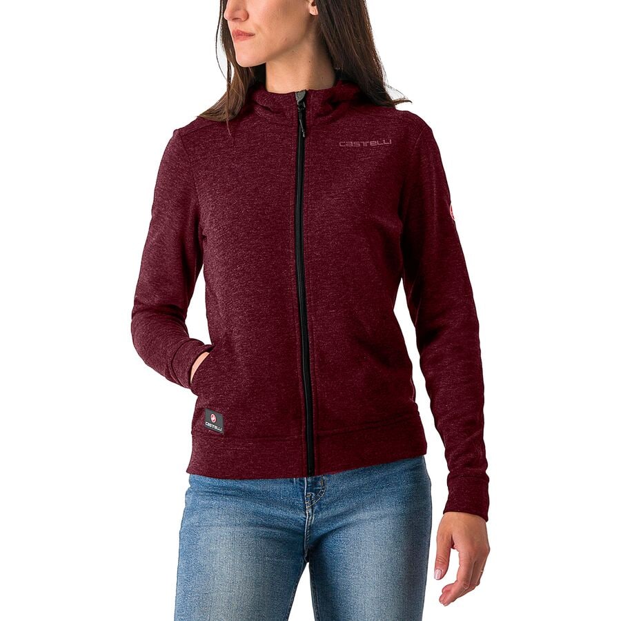 取寄 カステリ レディース ミラノ フル-ジップ フリース ジャケット - ウィメンズ Castelli women Milano Full-Zip Fleece Jacket - Women s Deep Bordeaux