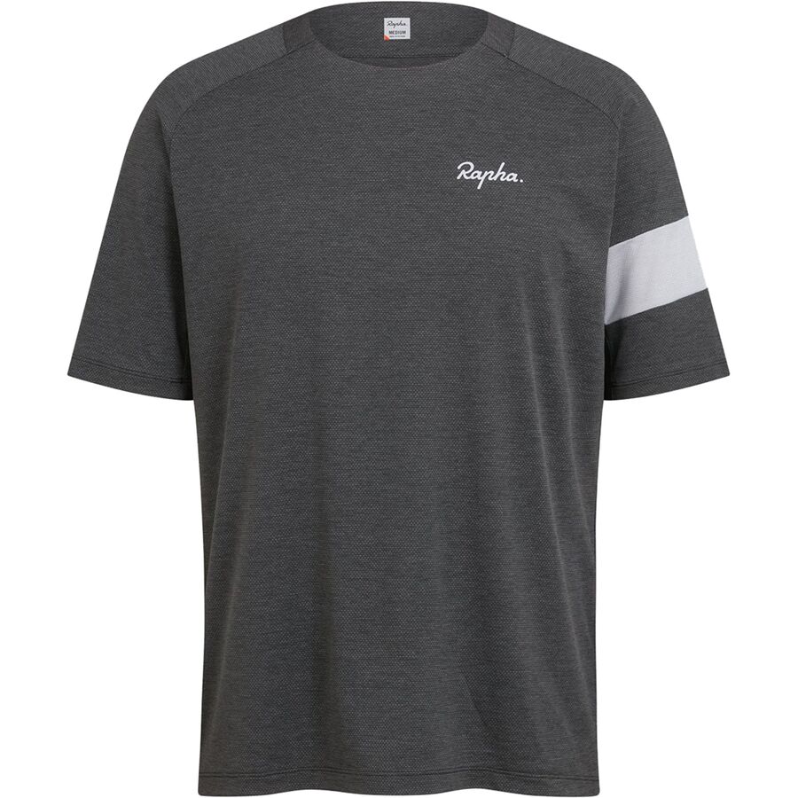 (取寄) ラファ メンズ トレイル テクニカル Tシャツ - メンズ Rapha men Trail Technical T-Shirt - Men's Dark Grey/Light Grey