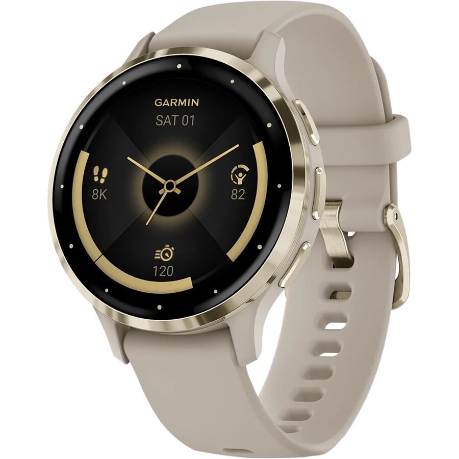 (取寄) ガーミン ベニュー 3S Garmin Venu 3S French Gray/Cream Gold