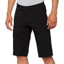 (取寄) 100% メンズ ライドキャンプ ショート ウィズ ライナー - メンズ 100% men RideCamp Short with Liner - Men's Black
