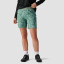 (取寄) バックカントリー レディース NBD 7インチ MTB ショート - ウィメンズ Backcountry women NBD 7in MTB Short - Women's Aspen Green Print