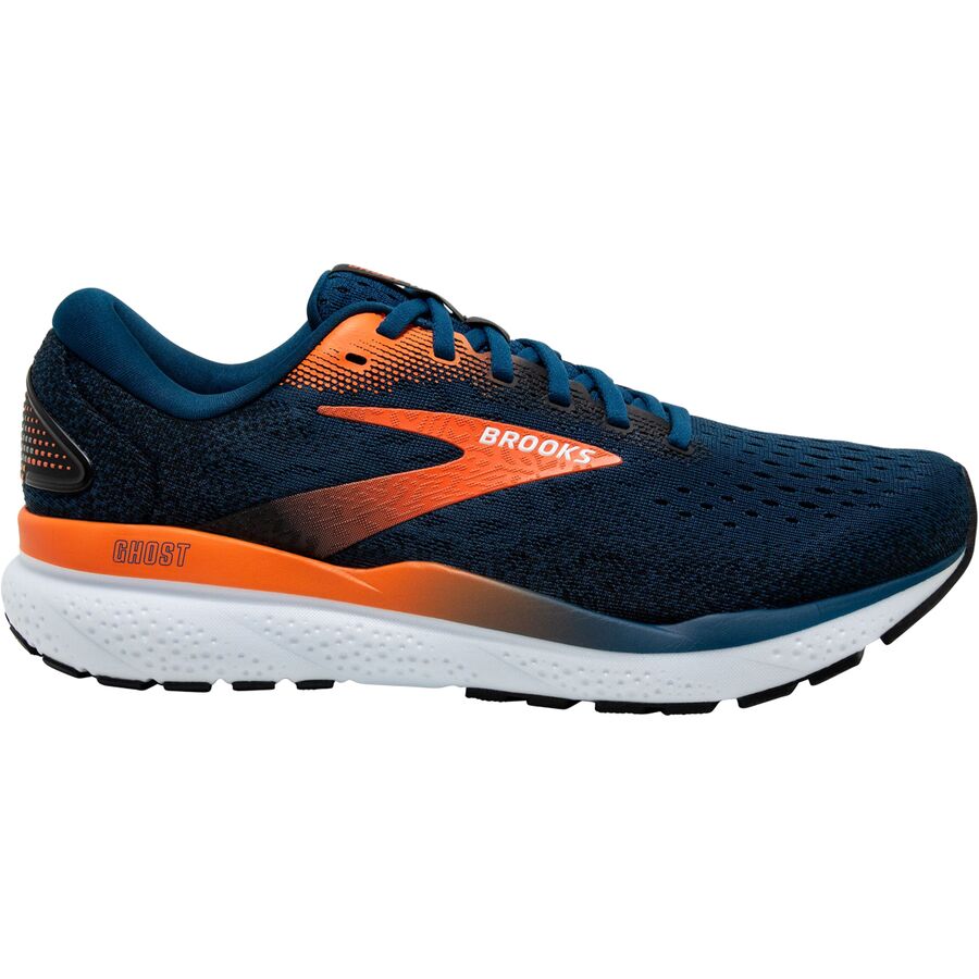 () ֥å   16 塼 -  Brooks men Ghost 16 Shoe - Men's Blue Opal/Black/Nasturtium