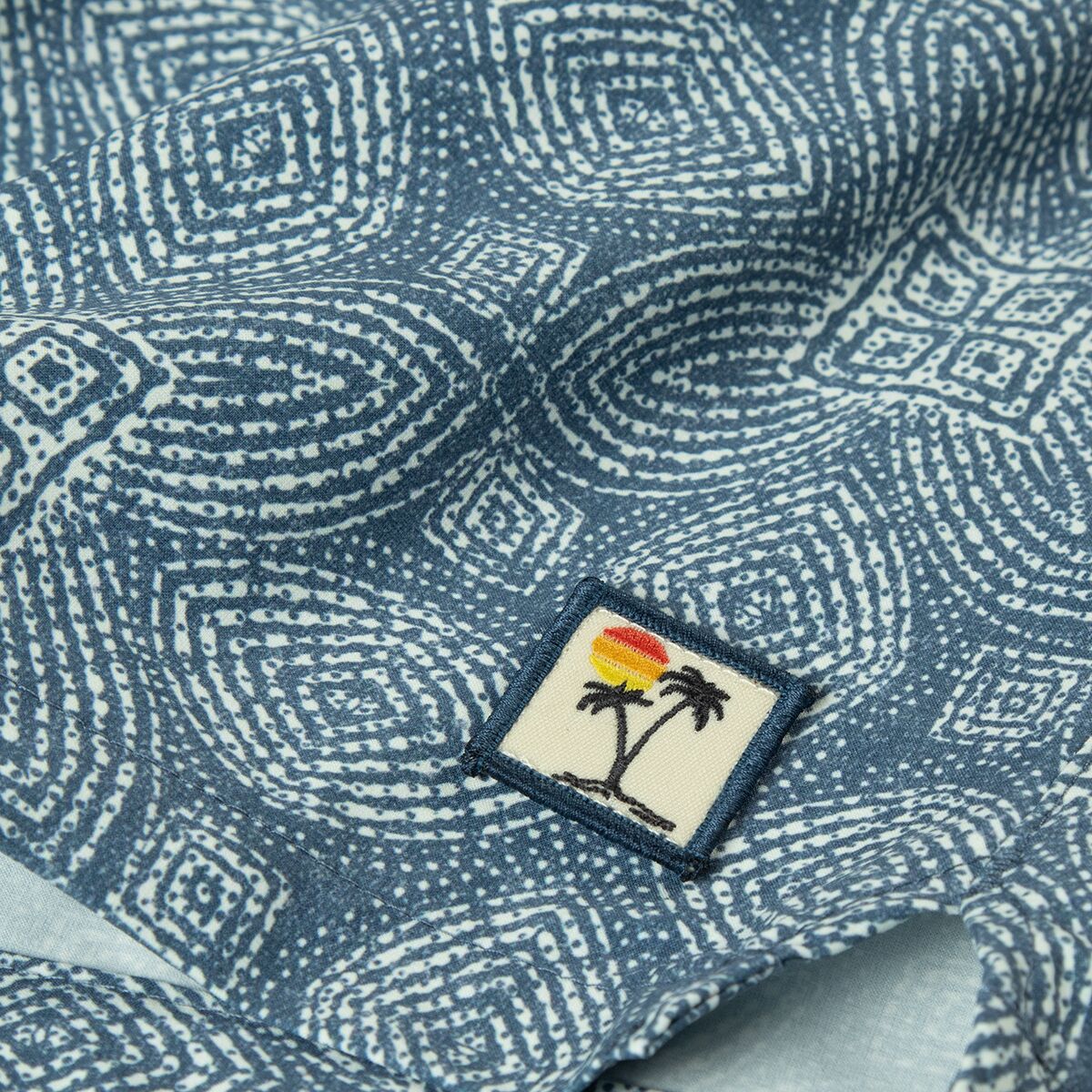 (取寄) マリンレイヤー メンズ メカニカル ストレッチ スイム トランク - メンズ Marine Layer men Mechanical Stretch Swim Trunk - Men's Blue Bandana Print