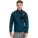 (取寄) ノースフェイス メンズ クレスト 1/4-ジップ ジャケット The North Face men Crest 1/4-Zip Jacket - Men's Midnight Petrol/TNF Black