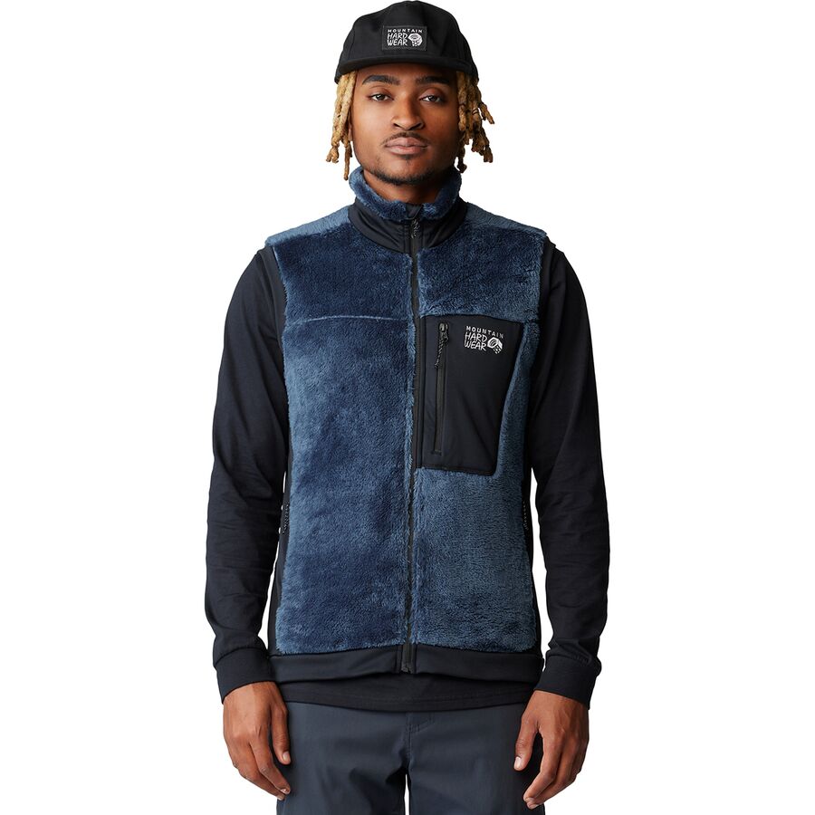 (取寄) マウンテンハードウェア メンズ ポーラテック ハイ ロフト ベスト - メンズ Mountain Hardwear men Polartec High Loft Vest - Men's Montauk Blue