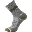 (取寄) スマートウール パフォーマンス ハイク ライト クッション ストライプド ミッド クルー ソック Smartwool Performance Hike Light Cushion Striped Mid Crew Sock Ash/Charcoal