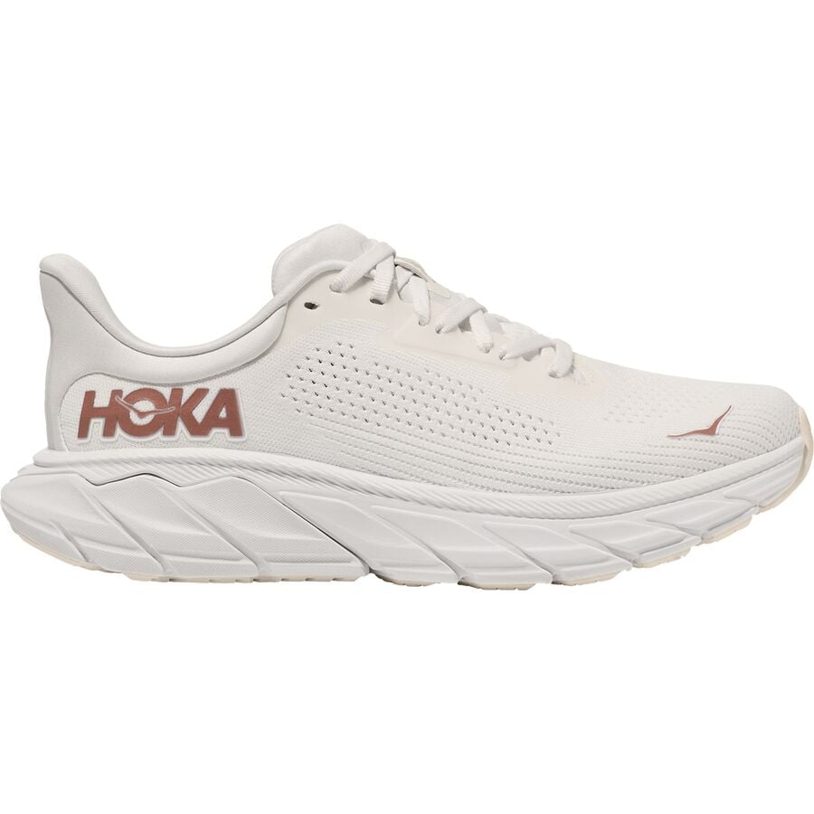 (取寄) ホカオネオネ レディース アラヒ 7 ワイド ランニング シューズ - ウィメンズ HOKA women Arahi 7 Wide Running Shoe - Women's Blanc De Blanc/Rose Gold