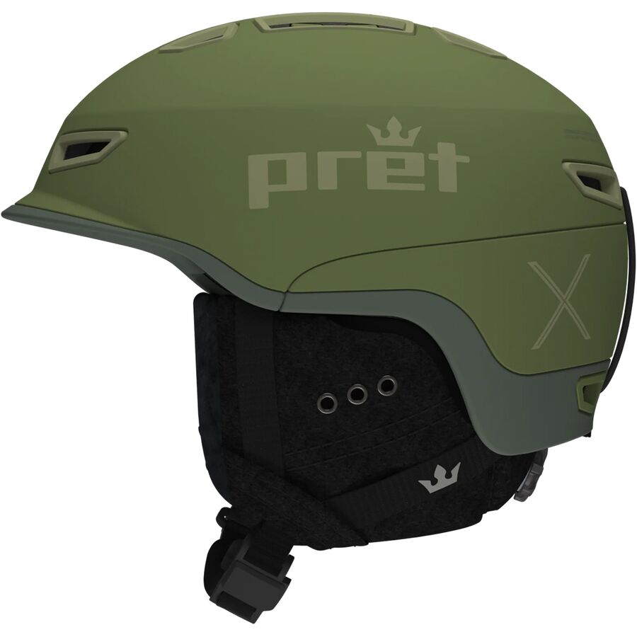 () ץåȥإå ե塼꡼ X إå Pret Helmets Fury X Helmet Green