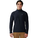 (取寄) マウンテンハードウェア メンズ サミット グリッド 1/2-ジップ フリース ジャケット - メンズ Mountain Hardwear men Summit Grid 1/2-Zip Fleece Jacket - Men's Black(4)