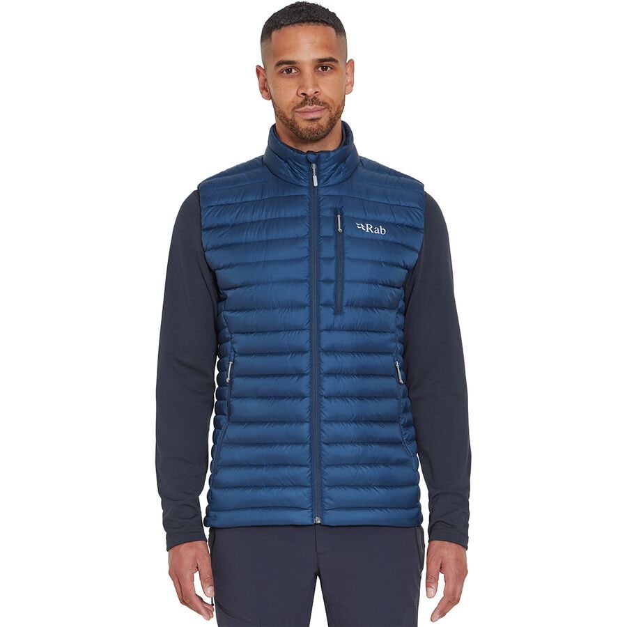 楽天ジェットラグ楽天市場店（取寄） ラブ メンズ マイクロライト ベスト - メンズ Rab men Microlight Vest - Men's Tempest Blue