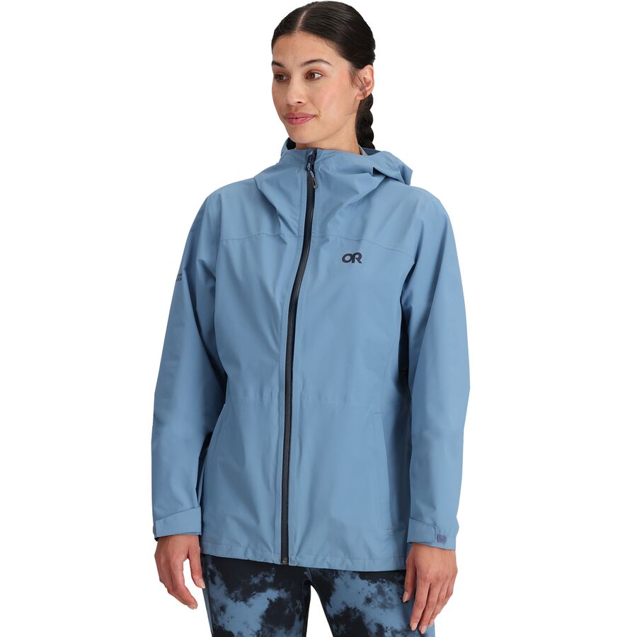 () ȥɥ ꥵ ǥ ȥȥС ȥå 쥤 㥱å -  Outdoor Research women Stratoburst Stretch Rain Jacket - Women's Olympic