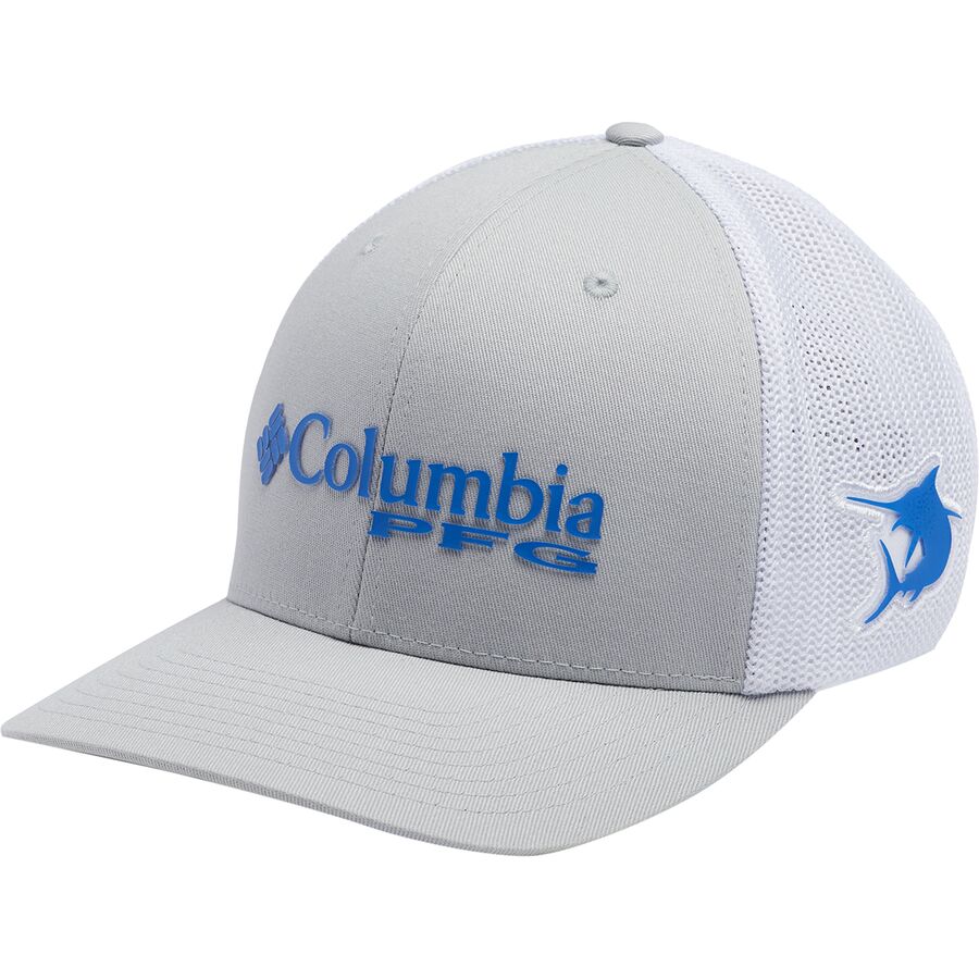 コロンビア (取寄) コロンビア メンズ フィッシング ギア メッシュ トラッカー ハット 帽子 - メンズ Columbia men PFG Mesh Trucker Hat - Men's Cool Grey/White/Vivid Blue/Marlin