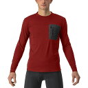 (取寄) カステリ メンズ メリノ ロングスリーブ ジャージ - メンズ Castelli men Merino Long-Sleeve Jersey - Men's Red Ochre/Dark Gray