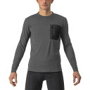 (取寄) カステリ メンズ メリノ ロングスリーブ ジャージ - メンズ Castelli men Merino Long-Sleeve Jersey - Men's Dark Gray/Black