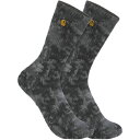 (取寄) メンズ タイダイ クルー ソック - 2-パック - メンズ Carhartt Gloves men Tie-Dye Crew Sock - 2-Pack - Men's Steel