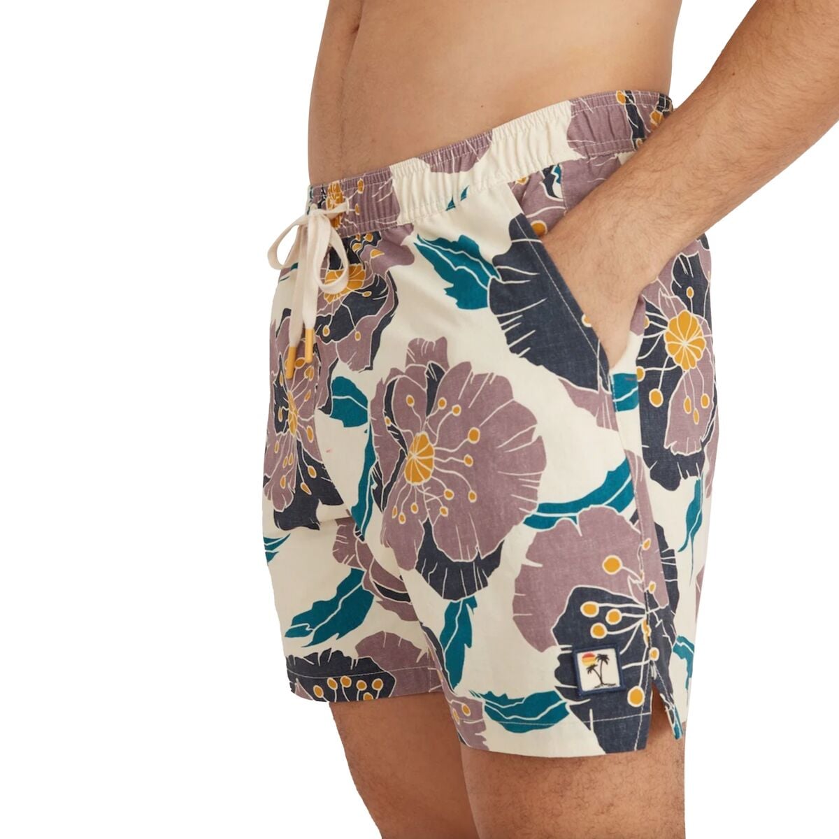 (取寄) マリンレイヤー メンズ パターン スイム トランク - メンズ Marine Layer men Pattern Swim Trunk - Men's Purple Floral Print