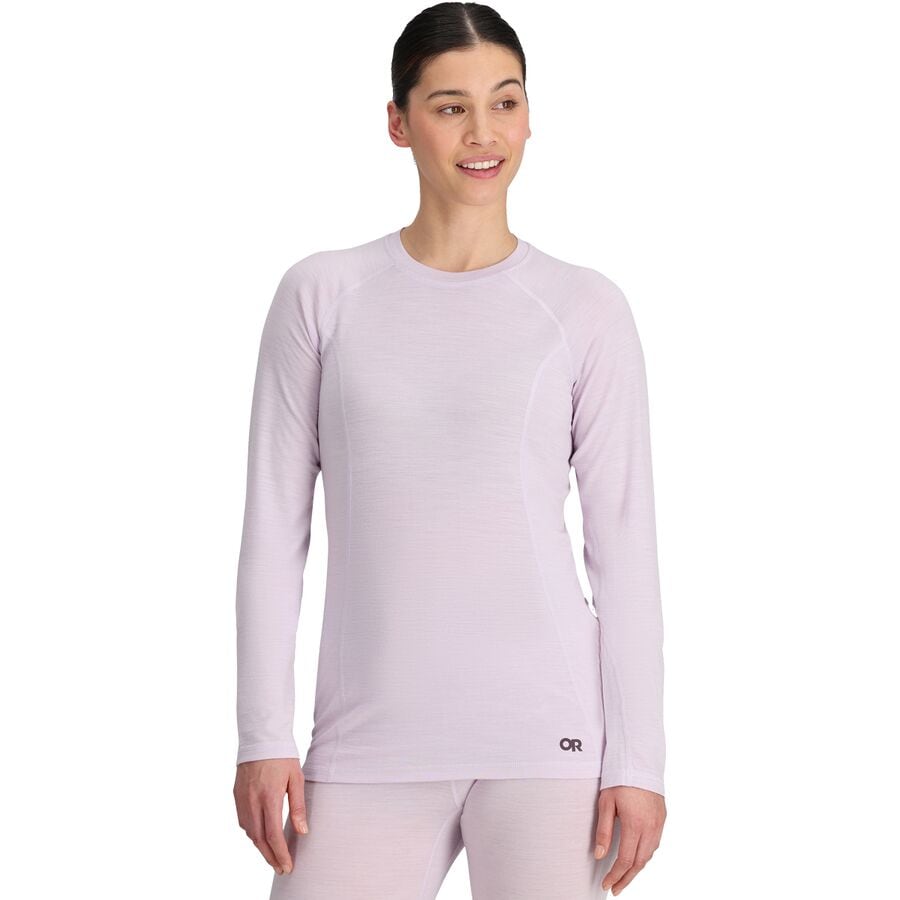 (取寄) アウトドア リサーチ レディース アルパイン オンセット メリノ 150 ベースレイヤー— クルー トップ - ウィメンズ Outdoor Research women Alpine Onset Merino 150 Baselayer Crew Top - Women's Stardust Heather