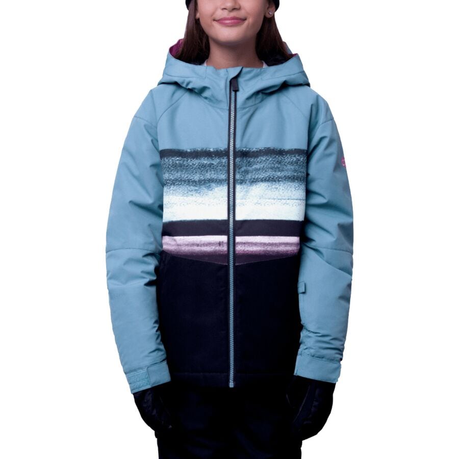 (取寄) シックスエイトシックス ガールズ アテナ インサレーテッド ジャケット - ガールズ 686 girls Athena Insulated Jacket - Girls' Steel Blue Sunset Colorblock
