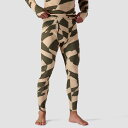 (取寄) ストイック メンズ ライトウェイト ポーリー ベースレイヤー- ボトム - メンズ Stoic men Lightweight Poly Baselayer Bottom - Men's Pebble/Olive Night Wavy Checker Print