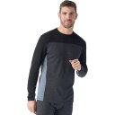 (取寄) スマートウール メンズ クラシック サーマル メリノ カラーブロック クルー ベース レイヤー - メンズ Smartwool men Classic Thermal Merino Colorblock Crew Base Layer - Men's Charcoal Heather/Black