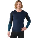 (取寄) スマートウール メンズ イントラニット メリノ 200 カラーブロック クルー - メンズ Smartwool men Intraknit Merino 200 Colorblock Crew - Men's Deep Navy/Twilight Blue
