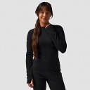 (取寄) バックカントリー レディース メリノ ミッドウエイト クルー ベースレイヤー- トップ - ウィメンズ Backcountry women Cedars Merino Midweight Crew Baselayer Top - Women's Black