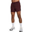 (取寄) ナイキ メンズ ドライ-フィット ストライド 5インチ Bf ショート - メンズ Nike men Dri-Fit Stride 5in BF Short - Men's Burgundy Crush/Reflective Silver(4)