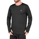 (取寄) ボルコム メンズ M V-サイエンス クルー トップ - メンズ Volcom men M V-Science Crew Top - Men's Black
