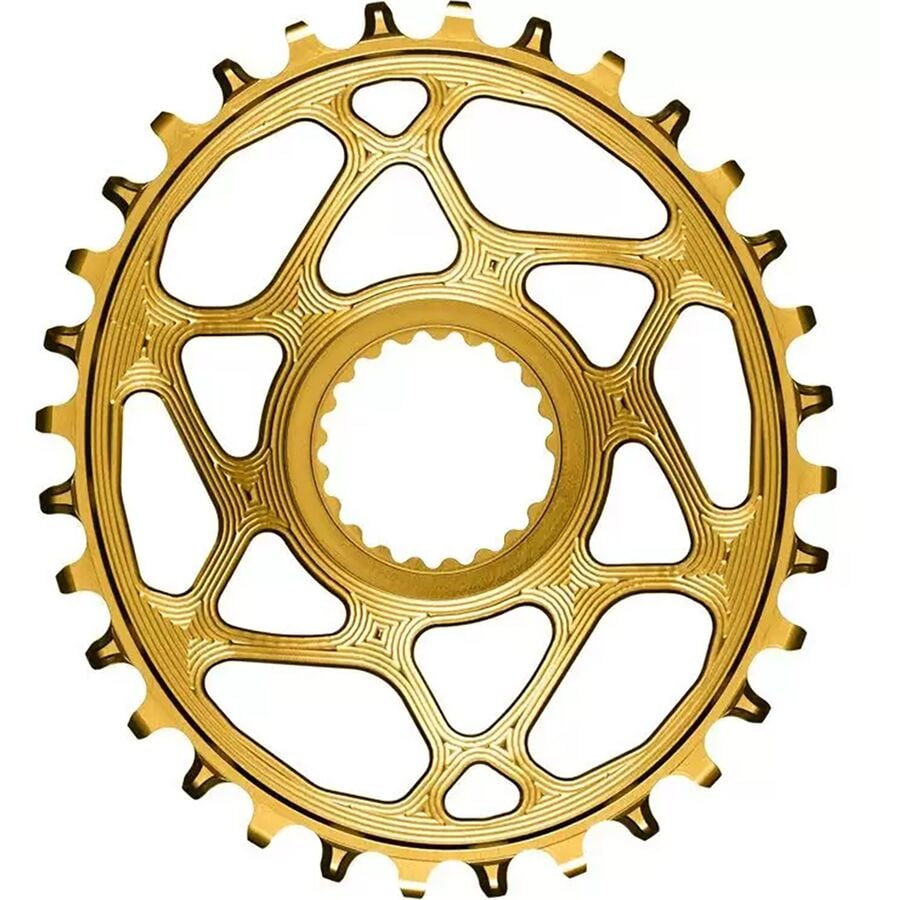 (取寄) アブソリュートブラック オーバル XTR M9100 ダイレクト マウント チェーンリング absoluteBLACK OVAL XTR M9100 Direct Mount Chainring Gold