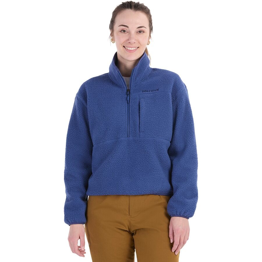 (取寄) マーモット レディース アロス フリース 1/2-ジップ ジャケット - ウィメンズ Marmot women Aros Fleece 1/2-Zip Jacket - Women's Twilight Blue