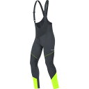 (取寄) ゴアウェア メンズ C3 ゴア ウインドストッパー ビブ タイツ+ - メンズ GOREWEAR men C3 GORE Windstopper Bib Tights+ - Men's Black/Neon Yellow