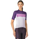 (取寄) カステリ レディース エレガント ショートスリーブ ジャージ - ウィメンズ Castelli women Elegante Short-Sleeve Jersey - Women's Orchid Petal/Hortensia/Purple
