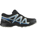(取寄) サロモン キッズ スピードクロス Wp シューズ - キッズ Salomon kids Speedcross WP Shoe - Kids' Black/Vanilla Ice/French Blue(4)