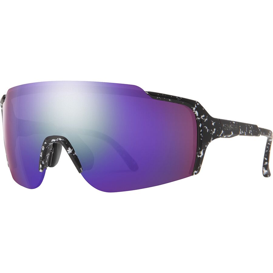 () X~X tCzC[ N}|bv TOX Smith Flywheel ChromaPop Sunglasses Matte Black Marble/ChromaPop Violet Mirror