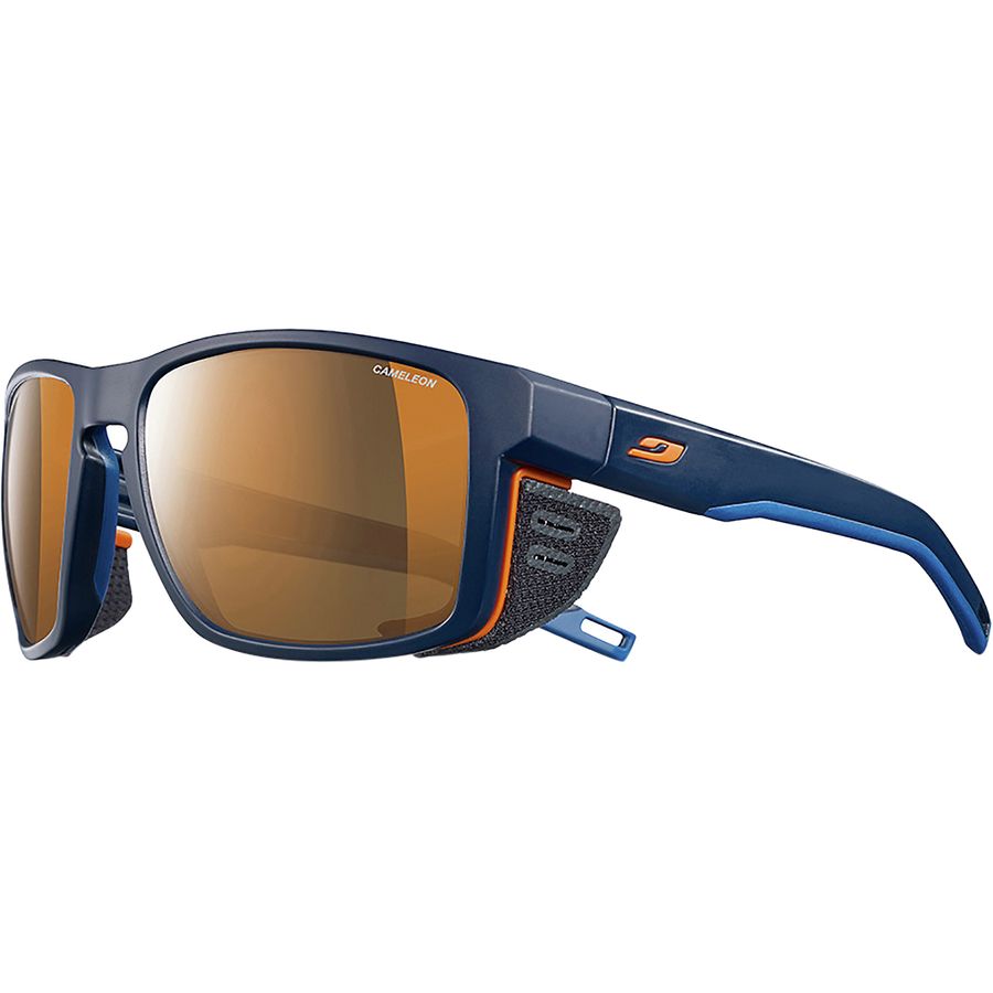 () W{ V[h ANeBu |[CYh TOX Julbo Shield REACTIV Polarized Sunglasses Blue/Blue/Orange-Brown