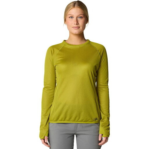 (取寄) マウンテンハードウェア レディース エアメッシュ ロングスリーブ クルー トップ - ウィメンズ Mountain Hardwear women AirMesh Long-Sleeve Crew Top - Women's Python Green (取寄) マウンテンハードウェア レディース エアメッシュ ロングスリーブ クルー トップ - ウィメンズ Mountain Hardwear women AirMesh Long-Sleeve Crew Top - Women's Python Green