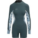 (取寄) オニール レディース バイア 2/1mm バック-ジップ ロングスリーブ スプリングスーツ - ウィメンズ O'Neill women Bahia 2/1mm Back-Zip Long-Sleeve Springsuit - Women's Shade/Palmtrop/Fdenim