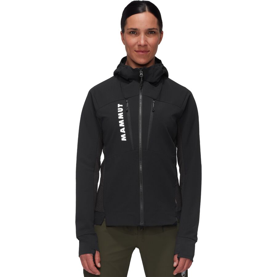 (取寄) マムート レディース アエナジー ソー ハイブリット フーデット ジャケット - ウィメンズ Mammut women Aenergy SO Hybrid Hooded Jacket - Women's Black